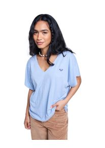 T-Shirt Roxy "Nightfall", Damen, Gr. L, blau (blau blizzard), Obermaterial: 100% Walkfrottier;, Shirts T-Shirt