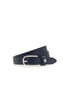 Lederg&uuml;rtel Tamaris, Damen, Gr. 85, blau, Rindsleder, unifarben, G&uuml;rtel Lederg&uuml;rtel, weiches Rindleder mit leichter Narbung, schmal