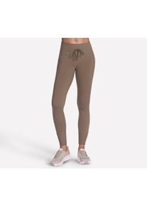 Leggings Skechers "THE GOWALK RIB MIX JOGGER", Damen, Gr. XL, N-Gr, grau, Obermaterial: 88% Nylon, 12% Elasthan, Hosen Leggings