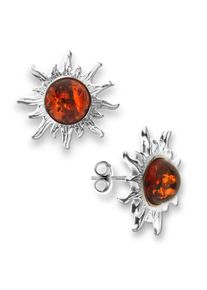 Paar Ohrstecker OSTSEE-SCHMUCK "OSTSEE-SCHMUCK Ohrstecker Sonne 20 mm Ohrstecker Sonne 20 mm", wei&szlig; (wei&szlig;, neutral), Ohrringe, Damen, 20mm rund, Silber 925 (Sterlingsilber), Paar Ohrstecker