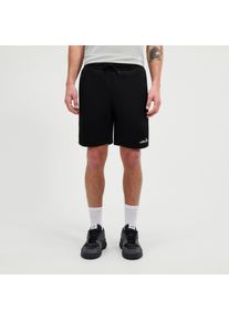 Sweatshorts Ellesse "GIALARNO SHORT", Herren, Gr. XXL, N-Gr, schwarz, Sweatware, Obermaterial: 64% Baumwolle, 36% Polyester, kontrastfarbene Details, unifarben mit Farbeins&auml;tzen, Hosen Sweatshorts