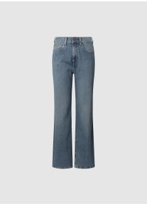 Straight-Jeans Pepe Jeans "STRAIGHT JEANS HW ROBYN", Damen, Gr. 26, L&auml;nge 30, blau (dirty blau), Denim/Jeans, Obermaterial: 99% Baumwolle, 1% Elasthan, straight fit, Jeans Straight-Jeans, mit hohem Bund