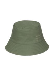 Fischerhut s.Oliver, Herren, gr&uuml;n (schwarz olive), Web, Baumwolle, bedruckt, unifarben, H&uuml;te Fischerhut, mit Statement-Print