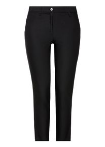 Chinohose KjBRAND "Betty Chino", Damen, Gr. 46 (23), K-Gr, schwarz, Web, Obermaterial: 60% Baumwolle, 37% Polyamid, 3% Elasthan, bequem kn&ouml;chellang, Hosen Chinohose, mit Komfortbund