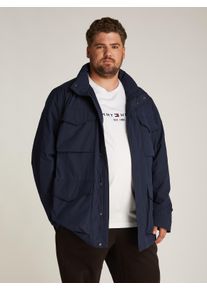 Tommy Hilfiger Big & Tall Allwetterjacke "BT-LW PACKABLE FIELD JACKET-B", Herren, Gr. 3XL, blau (desert sky), Web, Obermaterial: 100% Polyester, TOMMY HILFIGER BIG & TALL, unifarben, regular fit, abgerundeter Saum, Jacken Allwetterjacke, in Gro&szlig;en Gr&ouml;&szlig;en, Logostickerei