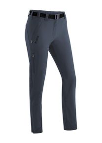 Funktionshose Maier Sports "Lana slim", Damen, Gr. 42, Normalgr&ouml;&szlig;en, blau (graublau), 91% Polyamid, 9% Elasthan, Hosen Funktionshose, Damen Wanderhose, atmungsaktive Outdoor-Hose, 3 Taschen, Slim Fit
