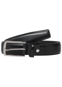 Jack & Jones Lederg&uuml;rtel JACK & JONES "JACCHRISTOPHER BELT NOOS", Herren, Gr. 80, schwarz, Leder, unifarben, G&uuml;rtel Lederg&uuml;rtel