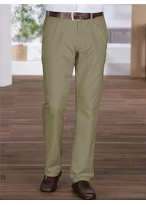 Dehnbund-Hose CLASSIC, Herren, Gr. 46, Normalgr&ouml;&szlig;en, gr&uuml;n (schilf), 100% Baumwolle, unifarben, lang, Hosen Dehnbund-Hose