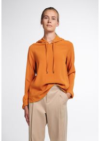 Shirtbluse Eterna "LOOSE FIT", Damen, Gr. 34, gelb (safran), 99% Viskose, 1% Elasthan, normal, Blusen Shirtbluse