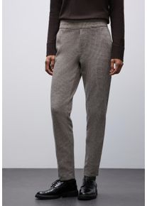 Stoffhose Street One "Style Bonny", Damen, Gr. 46, L&auml;nge 28, schwarzest braun, Web, Obermaterial: 61% Baumwolle, 37% Polyester, 2% Elasthan, unifarben, loose fit lang, Hosen Stoffhose, mit elastischem Bund