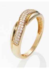 Fingerring Lady Gr. 18, silber (silber vergoldet 925), Fingerringe, Damen, 18, Gold Metall, Gold, Metall, Fingerring