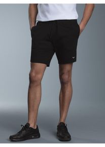 Bermudas TRIGEMA "TRIGEMA Bermuda aus 100% Baumwolle mit praktischem Kordelzug", Herren, Gr. M, Normalgr&ouml;&szlig;en, schwarz, Single Jersey, 100% Baumwolle, Basic, Hosen Bermudas