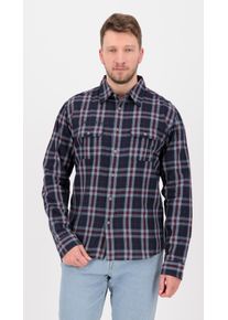 Outdoorhemd DEPROC Active "DENVER CTTN MEN", Herren, Gr. M (50), Normalgr&ouml;&szlig;en, bunt (blau, rot, check), 100% Baumwolle, Hemden Outdoorhemd, auch in Gro&szlig;en Gr&ouml;&szlig;en erh&auml;ltlich