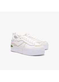 Sneaker Lacoste "L004 PLATFORM 124 5 CFA", Damen, Gr. 41, wht, wht, Leder, Textil, Schuhe Sneaker