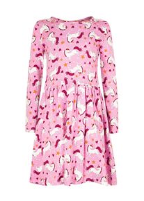 Sommerkleid happy girls "dress", M&auml;dchen, Gr. 98, EURO-Gr&ouml;&szlig;en, orchid, Stoff, 100% Baumwolle, normal, Kleider Sommerkleid