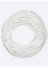 Modeschal Heine, Damen, ecru, Polyester, Modet&uuml;cher Modeschal