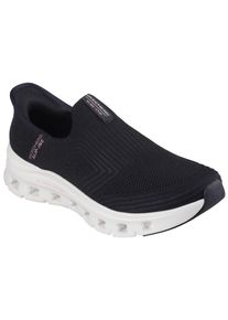 Slip-On Sneaker Skechers "GLIDE-STEP PRO-EVERYDAY CITIZEN", Damen, Gr. 41, schwarz, Textil, Schuhe Slip-On Sneaker, Slipper, Freizeitschuh, Halbschuh in veganer Verarbeitung, Topseller