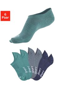 Sneakersocken Bench., Damen, Gr. 35-38, bunt (2x dunkel mint, 2x marine, 2x grau), Baumwollmischung, elastisch, Socken Sneakersocken, nicht sichtbar in Sneakern