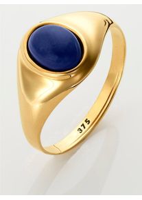 Fingerring Lady Gr. 19, gold (gelbgold 375), Fingerringe, Damen, 19, Glas Gold Metall, Glas, Gold, Metall, Fingerring