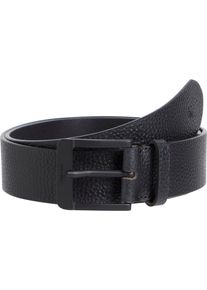 Lederg&uuml;rtel Calvin Klein Jeans "NOS CLASSIC 40MM", Herren, Gr. 85, schwarz (schwarz, schwarz), B&uuml;ffelleder, unifarben, G&uuml;rtel Lederg&uuml;rtel, im minimalistischen Stil
