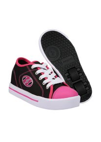 Sneaker Heelys "CLASSIC X2", M&auml;dchen, Gr. 36,5, schwarz, wei&szlig;, pink, Synthetik, Schuhe Sneaker, mit 2 Rollen