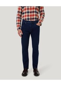 5-Pocket-Jeans Pierre Cardin "PC-Lyon", Herren, Gr. 40, L&auml;nge 34, blau (dunkelblau stonewash), Denim/Jeans, Obermaterial: 84% Baumwolle, 14% Polyester, 2% Elasthan, Jeans 5-Pocket-Jeans, aus Baumwolldenim-Mix mit Stretch