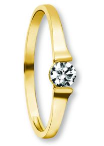 Goldring ONE ELEMENT "Zirkonia Ring aus 333 Gelbgold" Gr. 57, gold, Fingerringe, Damen, 57,mit Zirkonia, Gelbgold 333, Goldring