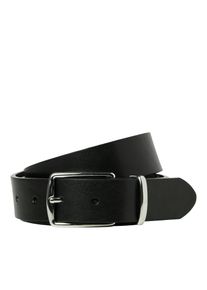 Jack & Jones Lederg&uuml;rtel JACK & JONES "JACPRAGUE LEATHER BELT NOOS", Herren, Gr. 90, schwarz, Leder, unifarben, G&uuml;rtel Lederg&uuml;rtel
