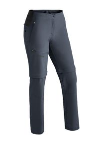 Outdoorhose Maier Sports "Latit Zip Vario", Damen, Gr. 46, Normalgr&ouml;&szlig;en, grau, 88% Polyester (Recycelt); 12% Elasthan, Hosen Outdoorhose, Damen zipp-off Wanderhose, elastische Funktionshose, 4 Taschen mit RV