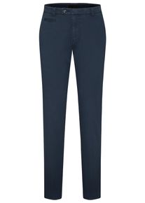 Chinohose Bugatti, Herren, Gr. 31, L&auml;nge 32, blau (marine), 86% Baumwolle, 11% Polyester, 3% Elasthan, unifarben, normal, Hosen Chinohose, mit Elasthananteil