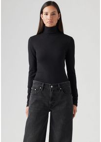 Levi's Rollkragenshirt LEVI'S "DREAMY TURTLENECK", Damen, Gr. M (38), schwarz (caviar), Rippware, Obermaterial: 92% Modal, 8% Elasthan, unifarben, Shirts Rollkragenshirt