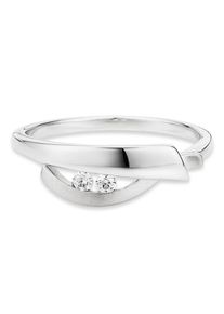Fingerring Bruno Banani "Schmuck Geschenk Silber 925 Damenring" Gr. 53, silber (silberfarben, kristallwei&szlig;), Fingerringe, Damen, 53, Silber 925 (Sterlingsilber), 1,6mm, Fingerring, mit Zirkonia (synth.)