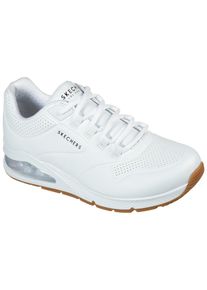 Sneaker Skechers "UNO 2-AIR AROUND YOU", Damen, Gr. 37, wei&szlig;, Lederimitat, Textil, Schuhe Sneaker, mit Skech-Air Luftkammern, Freizeitschuh, Halbschuh, Schn&uuml;rschuh