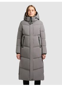 Steppmantel Khujo "RITZ", Damen, Gr. L (40), road blau, Steppware, Obermaterial: 70% Baumwolle, 30% Polyamid. Futter: 100% Polyester, unifarben, Basic ca. Mitte Wade, M&auml;ntel Steppmantel, praktische Seitenschlitze mit Rei&szlig;verschluss, abnehmbare Kapuze