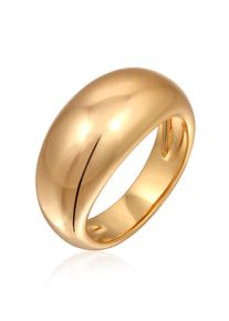 Silberring Elli "Ring Chunky Ring Silberfarben f&uuml;r Damen" Gr. 56, gold, Fingerringe, Damen, 56, Messing, Silberring