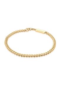 Armkette Kuzzoi "Armband Herren Panzer Massiv 925 Silber" Gr. 230, gold, Armb&auml;nder, Herren, 230, Silber 925 (Sterlingsilber), Armkette