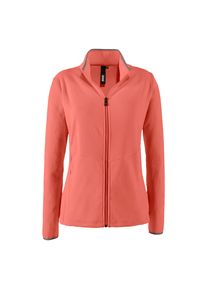 Fleecejacke DEPROC Active "DECORAH II WOMEN", Damen, Gr. 36 (S), rosa (rose), 100% Polyester, tailliert, gerader Abschluss, Jacken Fleecejacke, weiche Fleecejacke in traditioneller Optik