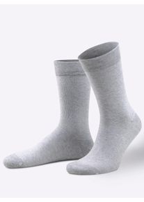 w&auml;schepur Socken W&Auml;SCHEPUR, Damen, Gr. 3/43, grau (grau, meliert), 75% Baumwolle, 23% Polyamid, 2% Elasthan, Socken Socken