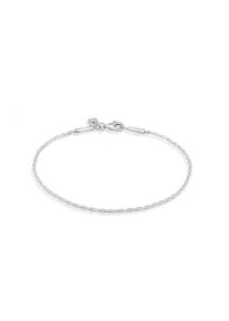 Armkette Kuzzoi "Armband Herren Kordelkette 925 Sterling Silber" Gr. 21, silber, Armb&auml;nder, Herren, 21, Silber 925 (Sterlingsilber), Armkette