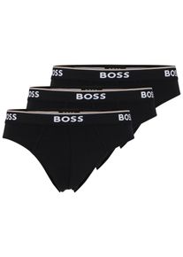 Slip BOSS, Herren, Gr. XL, schwarz, Jersey, Obermaterial: 95% Baumwolle, 5% Elasthan, unifarben, Unterhosen Slip, mit Logo Webbund, Topseller
