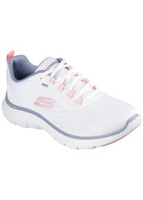 Sneaker Skechers "FLEX APPEAL 5.0", Damen, Gr. 39, rosa (wei&szlig;, rosa), Textil, Schuhe Sneaker, Freizeitschuh, Halbschuh, Schn&uuml;rschuh f&uuml;r Freizeit und Sport