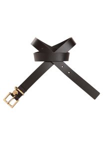 Lederg&uuml;rtel Hugo "Amelia-G Sz25", Damen, Gr. 95, schwarz braun 202, Leder, unifarben, G&uuml;rtel Lederg&uuml;rtel, Stilvoller Verschluss mit Logo Anh&auml;nger