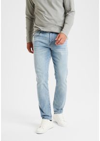 5-Pocket-Jeans Buffalo "Straight-fit", Herren, Gr. 36, L&auml;nge 32, blau (light, blau, denim), Jeans, Obermaterial: 98% Baumwolle, 2% Elasthan, unifarben, straight fit lang, Jeans 5-Pocket-Jeans, mit normaler Bundh&ouml;he, aus elastischer Denim-Qualit&auml;t, Topseller