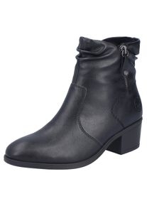 Stiefelette Rieker, Damen, Gr. 38, schwarz, Lederimitat, unifarben, Schuhe Stiefelette, Boots, Klassik-Stiefelette, Blockabsatz, mit slouchy Schaft