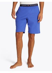 Shorts "JERSEY SHORT", Herren, Gr. S (48), N-Gr, blau (verona blau), Jersey, Obermaterial: 100% Baumwolle, Tommy Hilfiger Underwear, unifarben, Basic kniefrei, Hosen Shorts, mit Elastik-Logobund