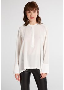 Shirtbluse Eterna "LOOSE FIT", Damen, Gr. 36, wei&szlig;, 100% Seide, normal, Blusen Shirtbluse