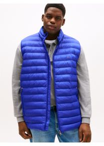 Tommy Hilfiger Big & Tall Steppweste "BT-PACKABLE RECYCLED VEST-B", Herren, Gr. XXL, blau (wedge blau), Web, Obermaterial: 100% Polyamid, TOMMY HILFIGER BIG & TALL, regular fit, Westen Steppweste, in Gro&szlig;en Gr&ouml;&szlig;en, Logostickerei