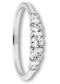 Silberring ONE ELEMENT "Zirkonia Ring aus 925 Silber" Gr. 56, silber, Fingerringe, Damen, 56,mit Zirkonia, Silber 925 (Sterlingsilber), Silberring