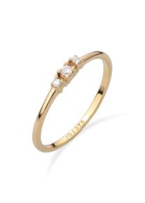 Diamantring Elli DIAMONDS "Ring Laborgez&uuml;chtete Diamanten Wei&szlig; (0.075 ct) 375 Gelbgold" Gr. 58, gold, Fingerringe, Damen, 58, Gelbgold 375, Diamantring