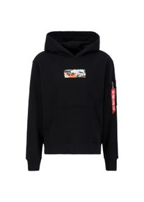 Hoodie Alpha Industries "Camo Panel Hoodie", Herren, Gr. XXL, schwarz, Obermaterial: 80% Baumwolle, 20% Polyester, regular fit, Sweatshirts Hoodie